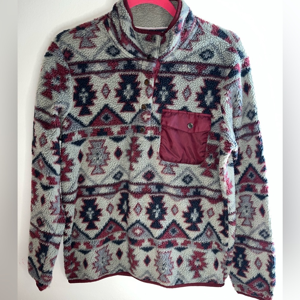 Weatherproof, vintage jacket, size medium, red and gray